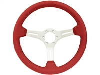 S6 , Sport , red , leather , Steering Wheel , brushed Center , Auto Pro USA , Volante , GM , MOPAR , FORD , Corvette , Mustang , Charger , Challenger , Camaro , El camino , Impala , bel air , nova , chevy II , oldsmobile , firebird , bronco , vw ,