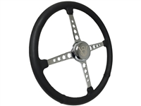 Sprint Steering Wheel Kit, Etched Series Hot Rod V8 - 4 Spoke Holes Design