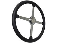 Sprint Steering Wheel Kit, Etched Series Hot Rod V8 - 4 Spoke Design