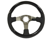 Auto pro usa , Volante , Black ash, Wood , Steering Wheel , chrome , Black , GM , MOPAR , FORD , Corvette , Mustang , Charger , Challenger , Camaro , El camino , Impala , bel air , nova , chevy II , oldsmobile , firebird , bronco , vw , volkswagen ,