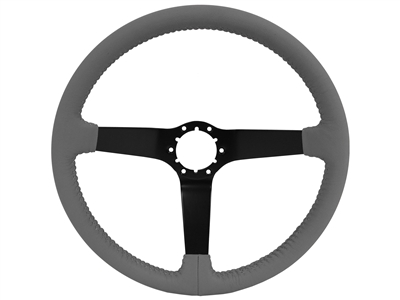 Auto Pro USA , Volante Steering Wheel , Corvette , C3 , C4 , oe restoration , solid , grey leather , black , Steering Wheel , GM , black , Correct , Chevy ,