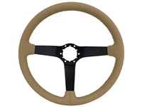 Auto Pro USA , Volante , S6 , oe restoration , solid , tan leather , black , Steering Wheel , GM , black , MOPAR , Corvette , Camaro , El camino , Impala , bel air , nova , chevy II , oldsmobile , firebird ,