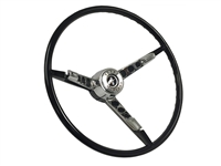 Ford , Mustang , 1964 , Steering Wheel , full kit , horn ring , contact plate , black , OE , volante , auto pro usa , brand new , reproduction ,
