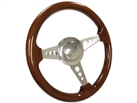 Walnut , Wood , Steering Wheel Kit , Taper and Key , Ididit , Flaming River , Hot Rod , Street Rod