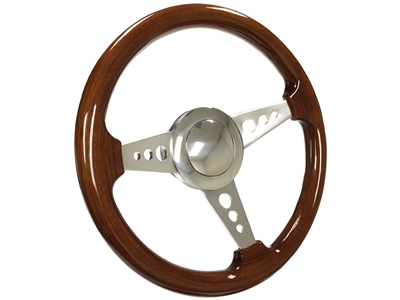 Walnut , Wood , Steering Wheel Kit , Taper and Key , Ididit , Flaming River , Hot Rod , Street Rod