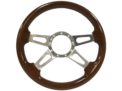 Auto Pro USA , Volante , S9 , Sport , Brown , wood , Steering Wheel , GM , MOPAR , FORD , Corvette , Mustang , Charger , Challenger , Camaro , El camino , Impala , bel air , nova , chevy II , oldsmobile , firebird , bronco , vw , volkswagen ,