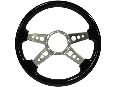 Auto Pro USA , Volante , S9 , Sport , Black , wood , Steering Wheel , GM , MOPAR , FORD , Corvette , Mustang , Charger , Challenger , Camaro , El camino , Impala , bel air , nova , chevy II , oldsmobile , firebird , bronco , vw , volkswagen ,