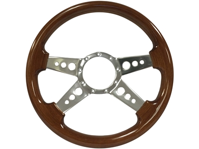 Auto Pro USA , Volante , S9 , Sport , Brown , wood , Steering Wheel , GM , MOPAR , FORD , Corvette , Mustang , Charger , Challenger , Camaro , El camino , Impala , bel air , nova , chevy II , oldsmobile , firebird , bronco , vw , volkswagen ,