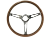 Auto pro USA,  Volante , classic , wood , riveted , slots , Steering Wheel , anodized , GM , MOPAR , FORD , Corvette , Mustang , Charger , Challenger , Camaro , El camino , Impala , bel air , nova , chevy II , oldsmobile , firebird , bronco , vw ,