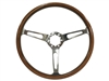 Auto Pro USA , Volante , S6 , classic , wood , slots , Steering Wheel , anodized , GM , MOPAR , FORD , Corvette , Mustang , Charger , Challenger , Camaro , El camino , Impala , bel air , nova , chevy II , oldsmobile , firebird , bronco , vw , super bee