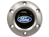 S6 Brushed Horn Button with Ford Blue Oval Emblem