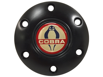 S6 Black Horn Button with Ford Cobra Emblem