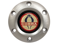S6 Brushed Horn Button with Ford Cobra Emblem