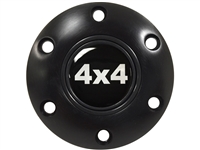 S6 Black Horn Button with 4x4 Emblem