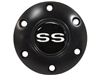 S6 Black Horn Button with White SS Emblem