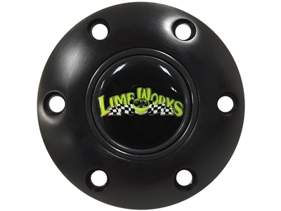 LimeWorks , Hot Rod , Horn Button , S6, Black , 6 Bolt , Volante ,