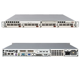 Supermicro SuperServer A+ Barebone System AS-1010P-T Single 940-pin ZIF Sockets 1000 MHz HyperTransport Link Dual-Core AMD Opteronâ„¢ 200 Series Dual-port GbE LAN  for 4 x 3.5" Hot-swap SATA Drive Bays 400W Power Supply Full Warranty
