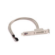 Supermicro CBL-0083L 0.4m 2-Port USB2.0 Cable w/ Bracket