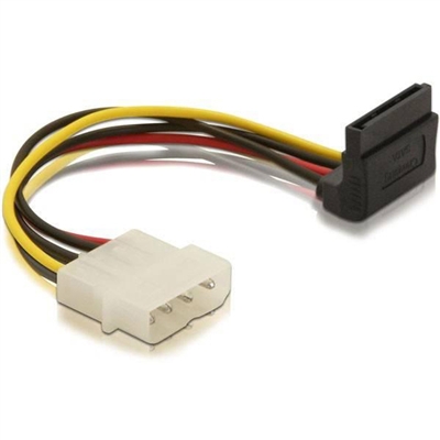 Supermicro CBL-0143L 35cm (13.78in) SATA Power Cable, PB-Free - Big 4pin (M) to 1x Sata (RA)