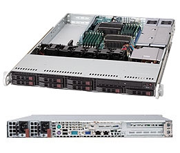 Supermicro 1U SuperChassis CSE-113TQ-R700UB 8 Hot-swap 2.5'' SAS/SATA HDD trays UIO Full height Low Profile expansion 80PLUS Gold Optimized for UIO motherboards Full Warranty