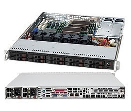 Supermicro 1U SuperChassis CSE-116TQ-R700CB 10 Hot-swap 2.5'' SAS/SATA HDD trays Full height Full length expansion Optimized for DP motherboards 80 PLUS Gold Redundant Power Supplies Full Warranty
