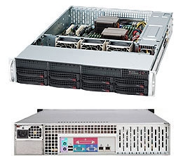Supermicro 1U SuperChassis CSE-825TQ-563LPB
 8 Hot-swap 2.5'' SAS/SATA HDD trays UIO Full height Full Length Low Profile expansion 80PLUS Platinum Optimized for DP motherboards Full Warranty