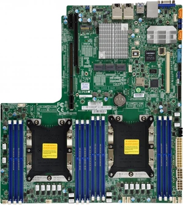 Supermicro MBD-X11DDW-L Motherboard/ Intel Xeon Scalable/ Intel C621/ Dual LGA 3647/ 1.5T RDIMM/ 1.5T LRDIMM/ PCI-E3.0