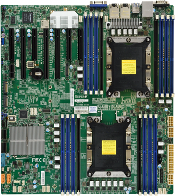 Supermicro MBD-X11DPH-TQ Motherboard/ Intel Xeon/ Dual LGA 3647/ Intel C628/ E-ATX/ ECC DDR4/ RDIMM/ LRDIMM/ SATA 3/ PCI-E 3.0