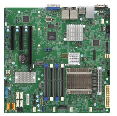 Supermicro X11SSH-GTF-1585 Motherboard Micro-ATX Intel Xeon processor E3-1585 v5, Single socket FCBGA 1440, 4-Core, 8 Threads, 65W, Intel C236 chipset, Up to 64GB ECC Unbuffered SO-DIMM, DDR4 2133MHz; 4 DIMM slots, Intel QSV & VHD with GT4e, Support Intel