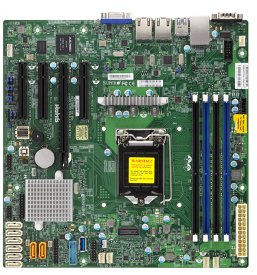 Supermicro MBD-X11SSM-F Motherboard Micro-ATX Intel Xeon E3 Family Core Family LGA 1151 C236 Chipset DDR4 PCI-E3.0 SATA3