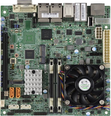 Supermicro X11SSV-M4 Motherboard Mini-ITX, Iris Pro Graphics P580, vPro AMT, Intel Xeon processor E3-1515M v5, Single socket FCBGA 1440, 4-Core, 8 Threads, 45W Intel CM236 Chipset Up to 32GB ECC/Non-ECC Unbuffered SO-DIMM DDR4 2133MHz; 2 DIMM slots