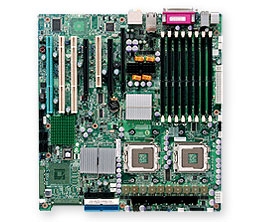 Supermicro MBD-X7DAE+ Dual LGA771 Socket Dual GbE LAN Port ATI Graphics 8 ports Dual channel SAS 6 SATA controller SIMLP IPMI 2.0 zero-channel RAID support Full Warranty