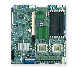 Supermicro MBD-X7DBR-E  Dual LGA771 Socket GbE LAN Port ATI Graphics SATA SIMSO  20Gbps Full Warranty