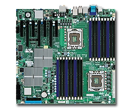 Supermicro MBD-X8DAH+-F-LR Dual LGA 1366 6 SATA Ports via ICH10R Dual GbE LAN Ports IPMI 2.0 Matrox G200eW Graphics Realtek ALC883 Full Warranty