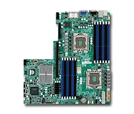 Supermicro MBD-X8DTU Dual LGA 1366 6 SATA Ports via ICH10R Dual GbE LAN Ports Integrated Matrox G200eW graphics Full Warranty