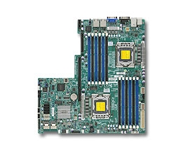 Supermicro MBD-X9DBU-3F Dual Socket B2(LGA 1356) 6 SATA Ports 8 SAS/SATA2 ports from C606 Dual GbE LAN Ports IPMI 2.0 Full Warranty