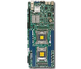 Supermicro MBD-X9DRT-HIBQF Dual Socket R(LGA 2011) SATA2 SATA3 Ports GbE Ports left hand riser for SMCI storage AOC Single Port IB w/ QSFP connector IPMI 2.0 Full Warranty