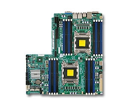 Supermicro MBD-X9DRW-3F Dual Socket R(LGA 2011) SATA2 SATA3 Ports SAS via c606 Dual ports GbE LAN IPMI 2.0 Full Warranty
