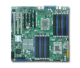 Supermicro MBD-X8DTN+-LR Dual LGA 1366 6 SATA Ports via ICH10R Dual GbE LAN Ports IPMI 2.0 ATI ES1000 With 32MB video memomry Full Warranty