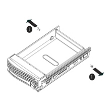 Supermicro MCP-220-00001-03 3.5in Hot-Swap SAS/SATA HDD Tray -Silver