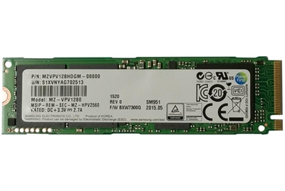 Samsung SM951 M.2 128GB PCie Gen3 Solid State Drive MZVPV128HDGM-00000