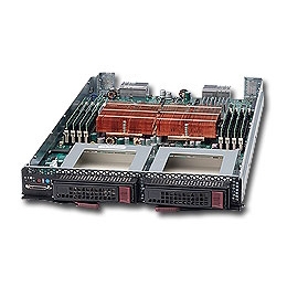 Supermicro Processor Blade SBA-7121M-T1 2-Way Opteron 2400 Socket-F Six-Core DDR2 2x3.5-in SATA2 Hot-Swap IPMI GbE VGA Black