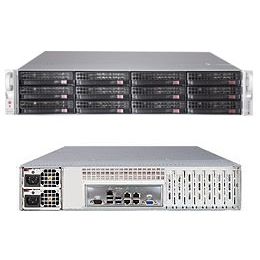 Supermicro 2U Server barebone SSG-6027R-E1R12L with Xeon E5-2600 Dual Socket R LGA2011 12x3.5inch SAS/SATA