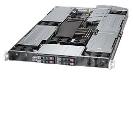 Supermicro SuperServer SYS-1027GR-TQF-FM409 1U Xeon E5-2600 LGA2011 4xGPU DDR3 4x2.5in SATA3 Hot-Swap 1800W