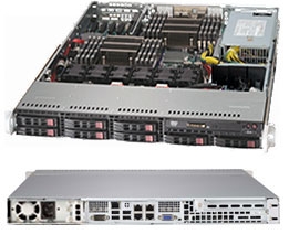 Supermicro SuperServer 1027R-73DAF Dual Socket R (LGA 2011) E5-2600 Single 560W High-efficiency Power Supply 8x Hot-swap 2.5" SAS/SATA 1U barebone system(Black)