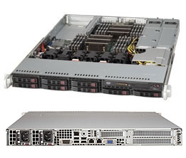 Supermicro SuperServer SYS-1027R-WRF Dual LGA2011 700W/750W 1U Server Barebone System (Black)