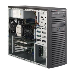 Supermicro Mid-Tower SuperServer SYS-5037A-i Single socket R (LGA 2011) supports Intel Xeon processor E5-2600/1600 Intel 82579LM and 82574L,2x GbE LAN Ports 4x 3.5" SATA3 HDD bays  900W Gold Level Power Supply
Full Warranty