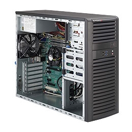 Supermicro Mid-Tower SuperServer SYS-5037A-iL Single socket H2 (LGA 1155) supports IntelÂ® Xeon E3-1200 series, Intel 82579LM and 82574L, 2x GbE LAN Ports 500W 80PLUS Bronze Level High Efficiency Power Supply Full Warranty