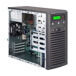 Supermicro Mid-Tower SuperServer SYS-5038D-I Single socket H3 (LGA 1150) supports Intel Xeon E3-1200 v3 4x 3.5" tool-less HDD trays + 2x 5.25" drive bays  300W High-efficiency Power Supply Full Warranty