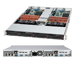 Supermicro 1U Server SYS-6015TC-TB Barebone 780W Power supply Dual LGA771 2 Hot-swap 3.5â€˜â€™ drive bays LP expansions ATI ES1000 controller with 32 MB Dual Gigabit Ethernet IPMI2.0 Full Warranty <font id = "special_E3_164T">Free Ground Shipping</font>